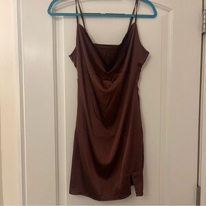 SHEIN Brown Mini Dress